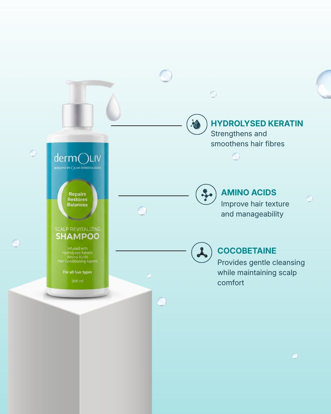 dermOLIV Scalp Revitalizing Shampoo