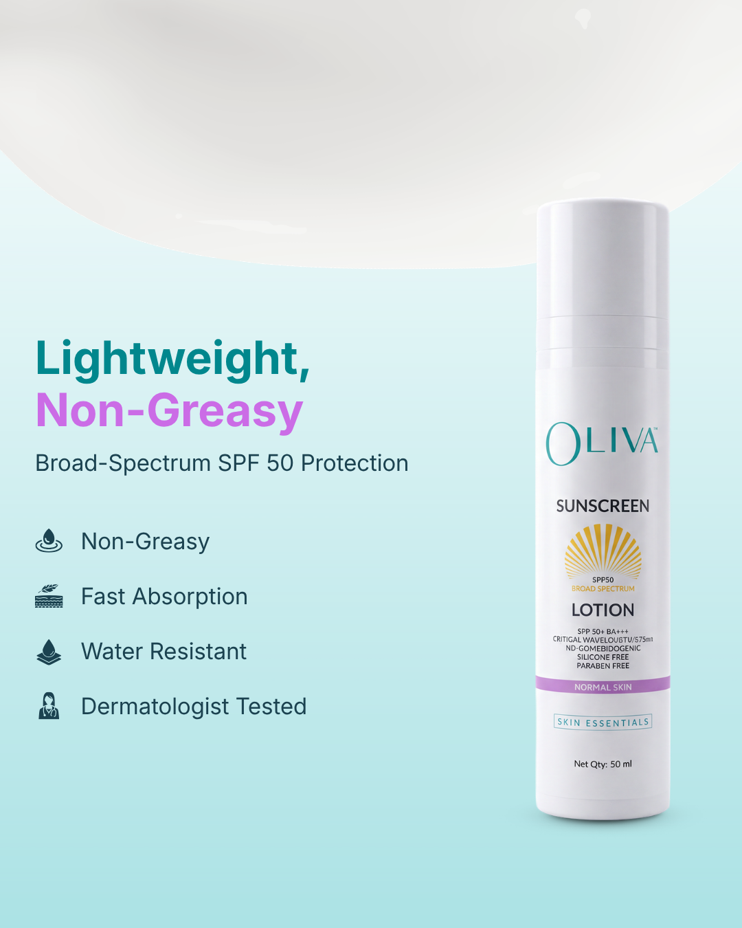 Oliva Sunscreen Lotion - Normal Skin