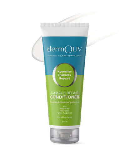 dermOLIV Damage Repair Conditioner For Thin &amp; Normal Hair