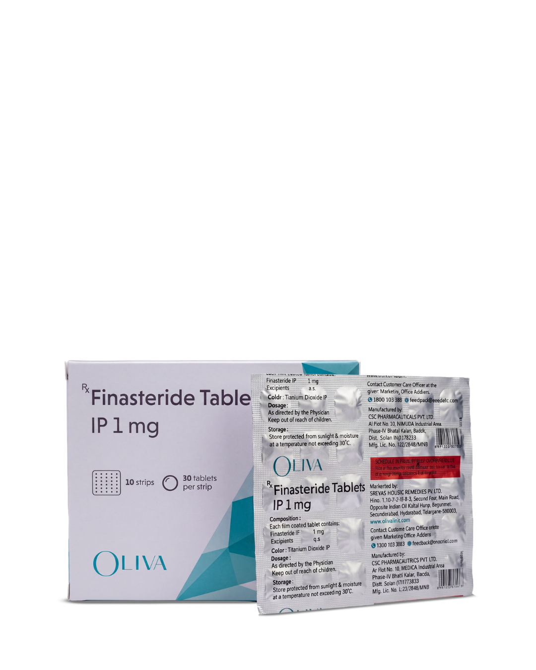 Oliva Finasteride 1mg tablets