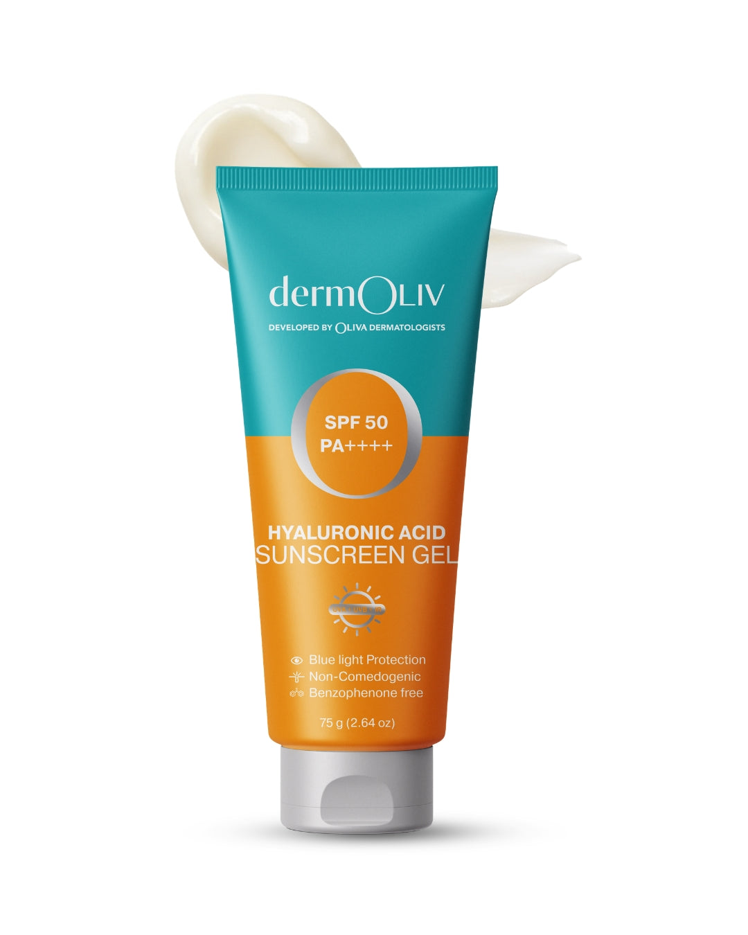 dermOLIV Hyaluronic Acid Sunscreen Gel SPF50 PA++++