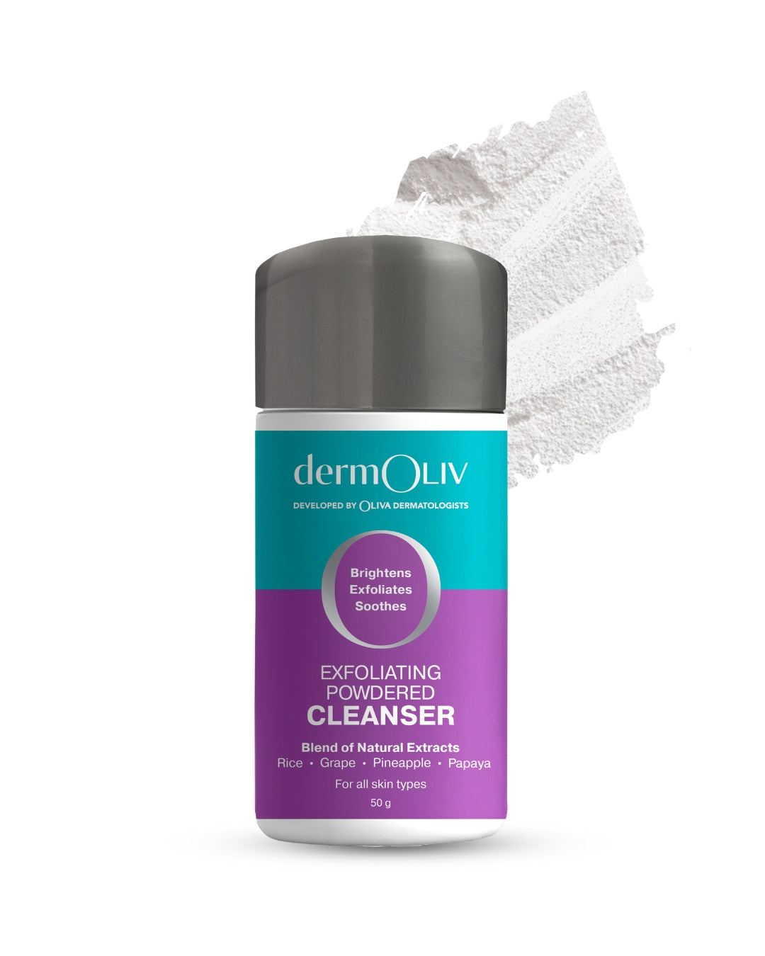 dermOLIV Exfoliating Powdered Cleanser