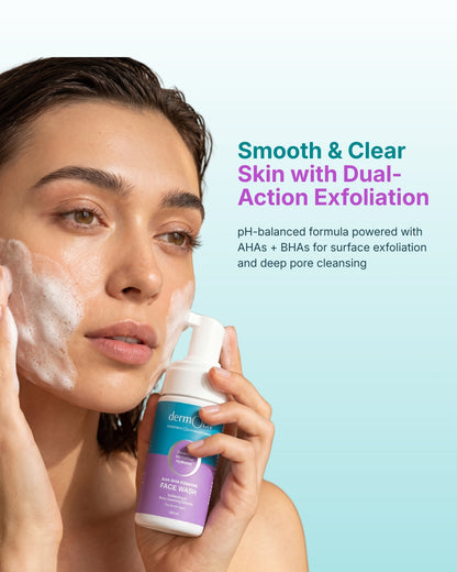 dermOLIV AHA-BHA Foaming Face Wash
