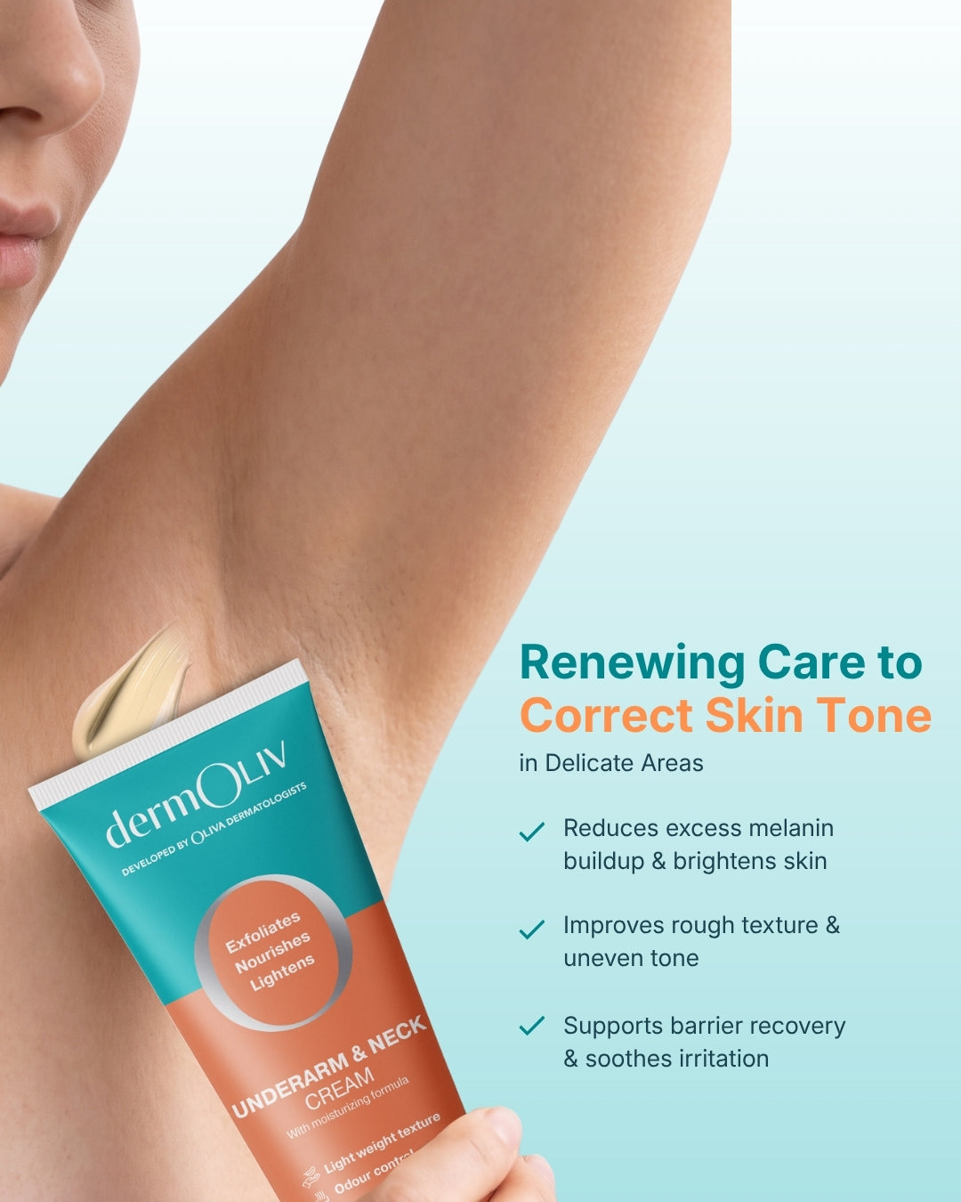 dermOLIV Under Arm and Neck Cream