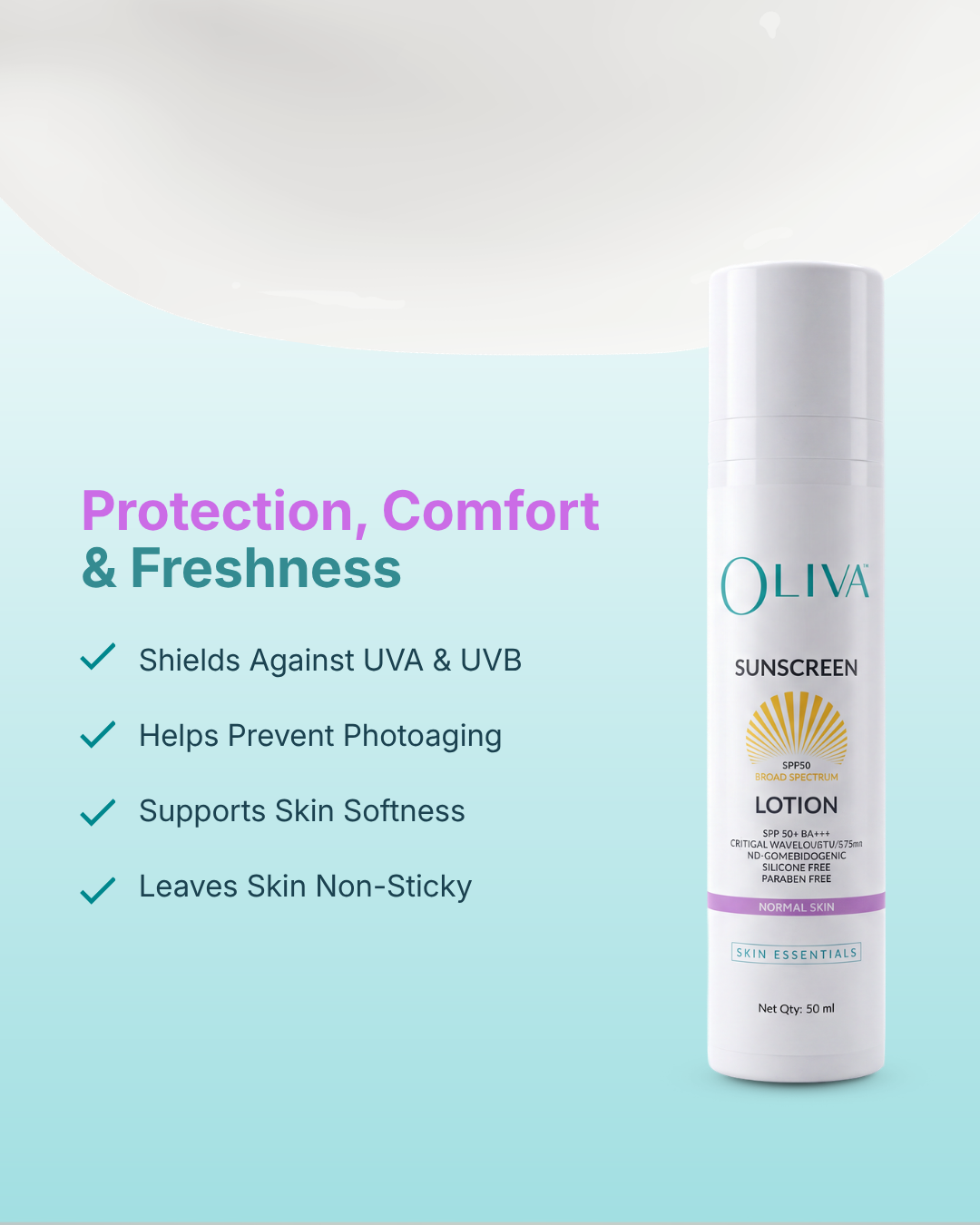 Oliva Sunscreen Lotion - Normal Skin