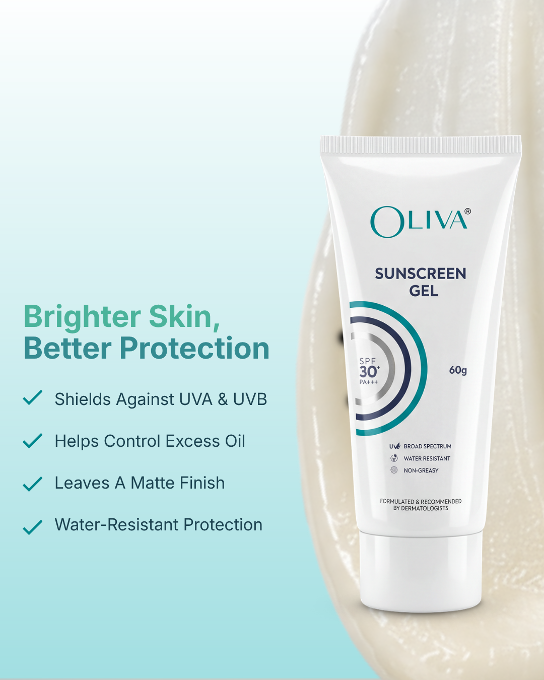 Oliva Sunscreen Gel SPF 30