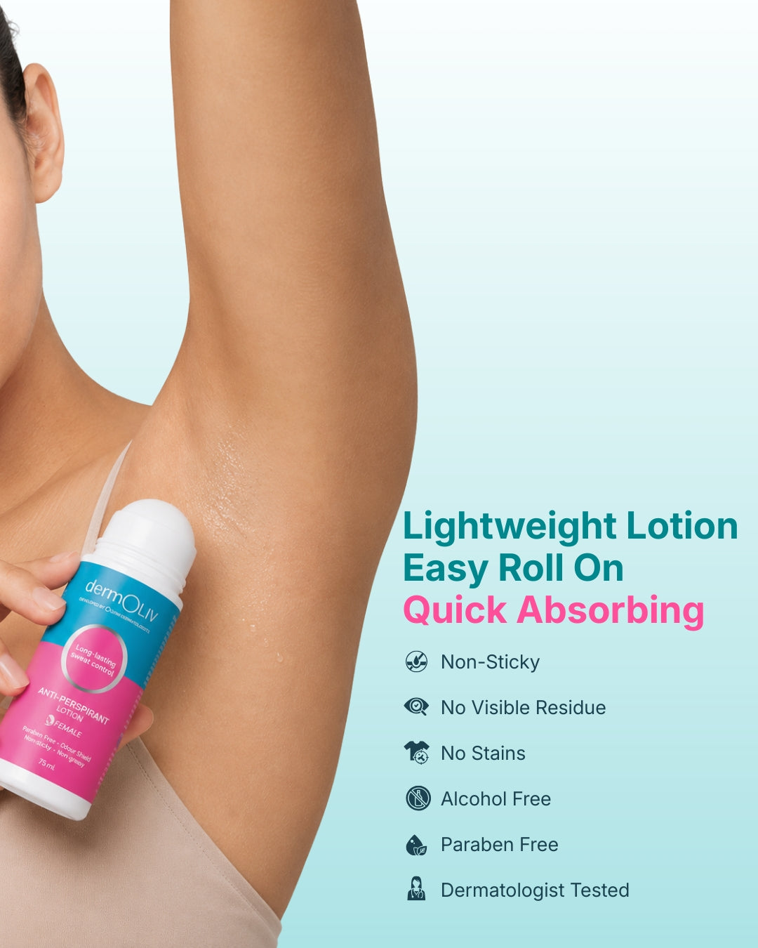 dermOLIV Anti-Perspirant Lotion -Female