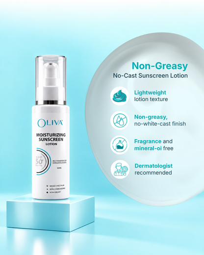 Oliva Moisturizing Sunscreen Lotion SPF 50 - 60ml