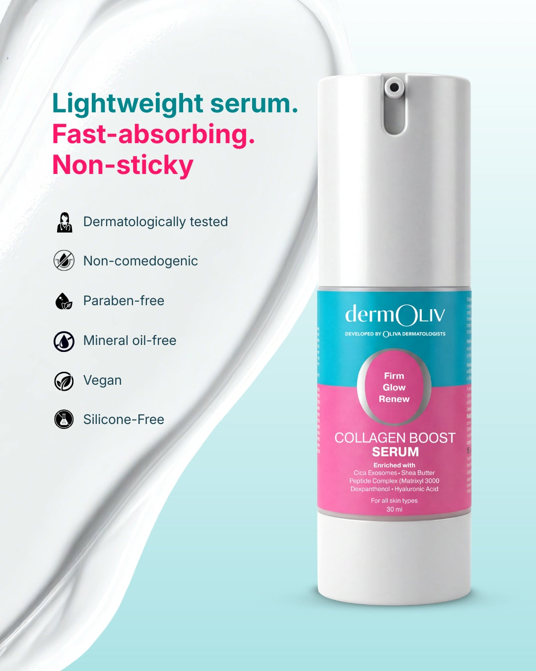 dermOLIV Collagen Boost Face Serum