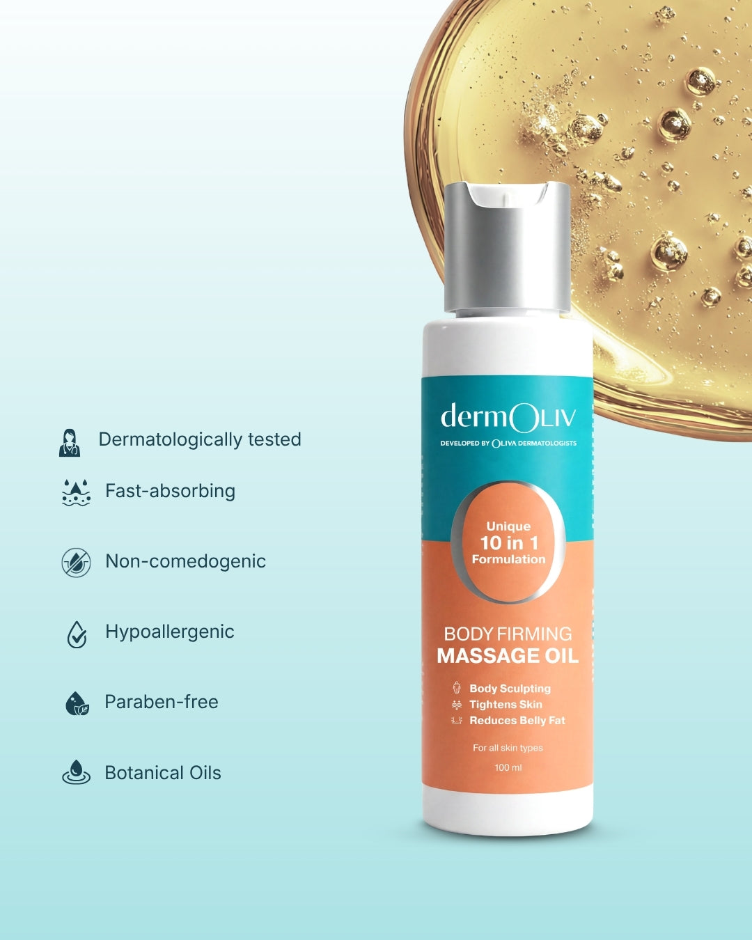 dermOLIV Body Firming Massage Oil