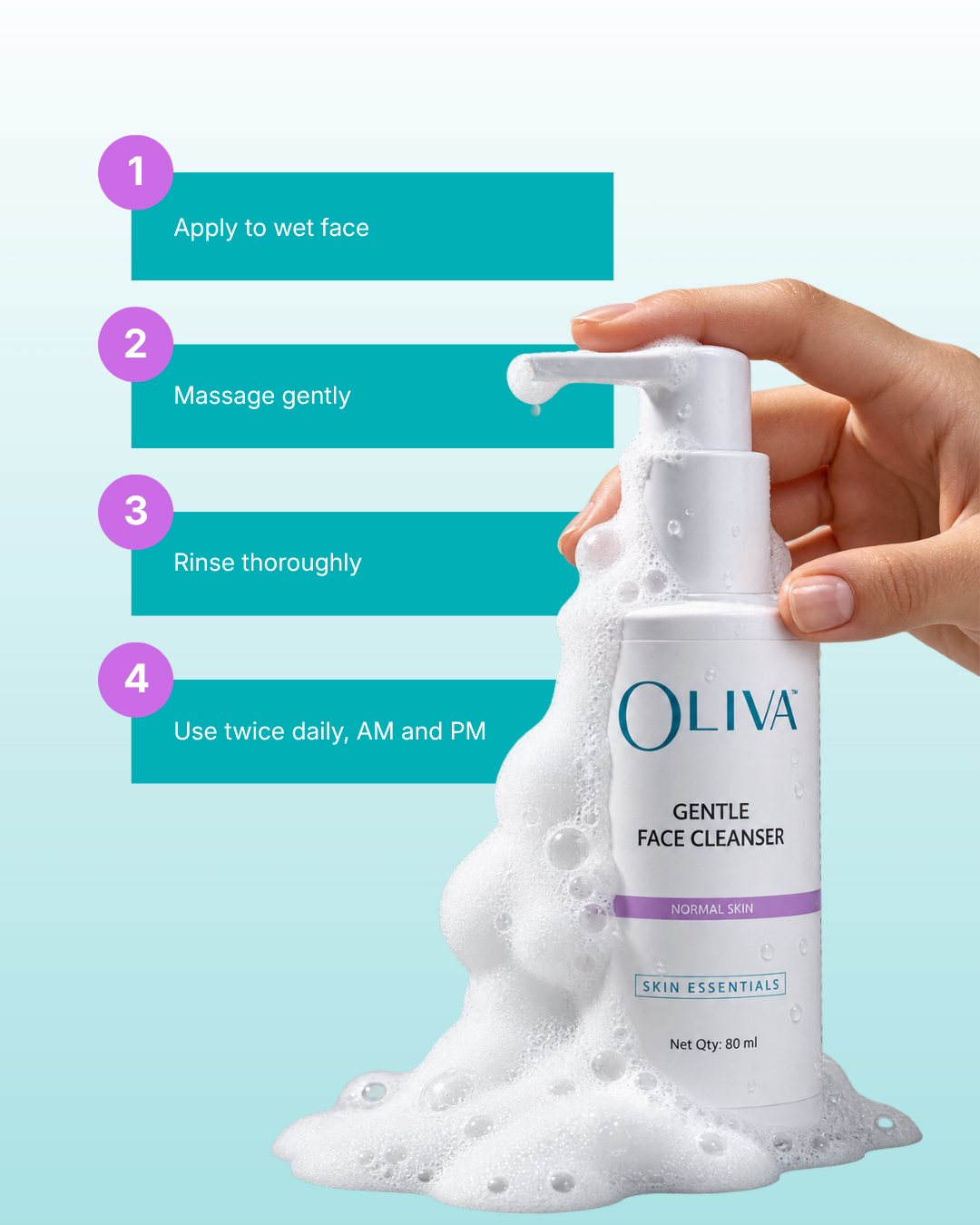 Oliva Gentle Face Cleanser - Normal Skin