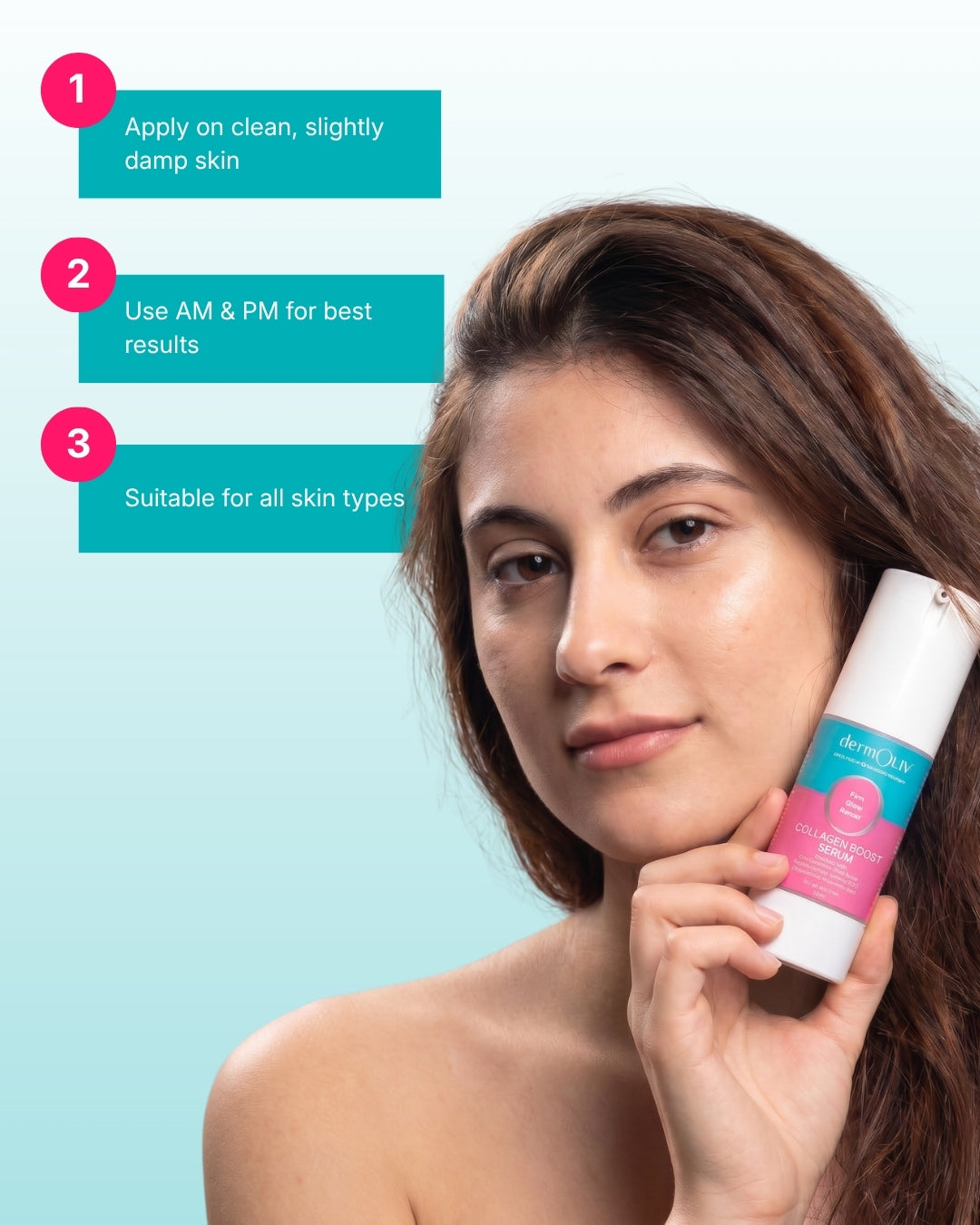 dermOLIV Collagen Boost Face Serum