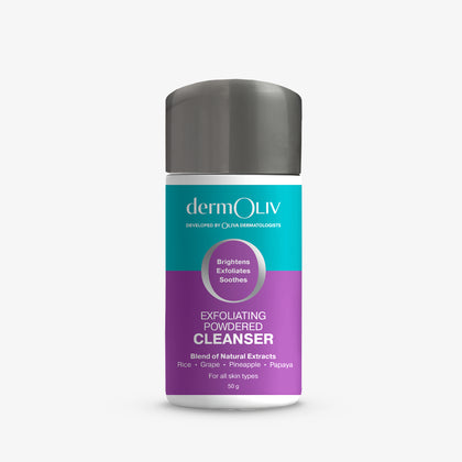 dermOliv Exfoliating Powdered Cleanser