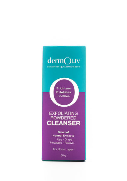 dermOliv Exfoliating Powdered Cleanser